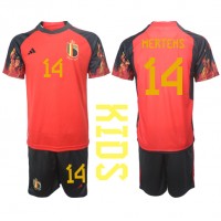 Belgium Dries Mertens #14 Replica Home Minikit World Cup 2022 Short Sleeve (+ pants)